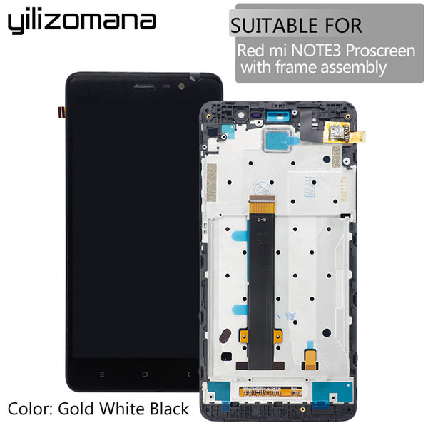 YILIZOMANA Original Touch Screen Panel with Frame For Xiaomi Redmi Hongmi Note 3 Pro LCD Display Assembly Replacement Free Tools