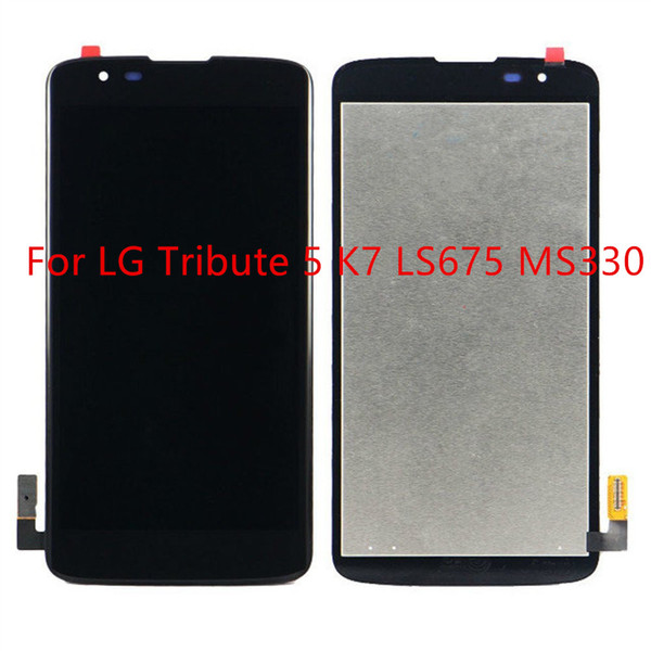 AAA Quality LCD Display Screen Touch Digitizer For LG K7 MS330 Tribute 5 LS675 Replacement Parts(White/Black) Free Shipping