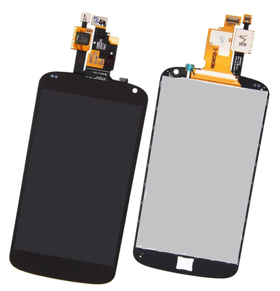 AAA Quality Black LCD Lens Touch Screen Display Digitizer Assembly Replacement For LG E960 Google Nexus 4 e960 Free Shipping