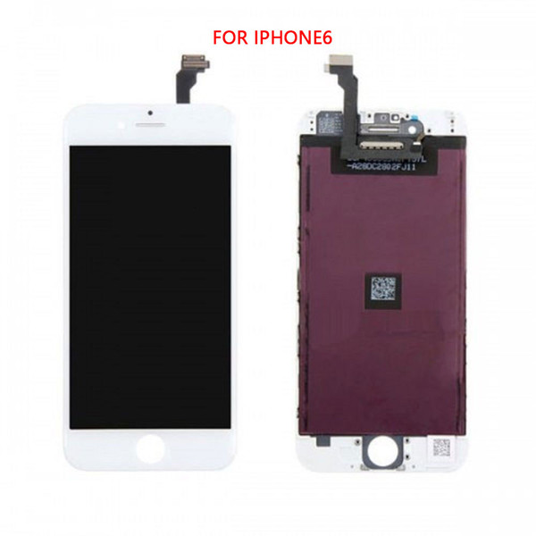 AAA Quality 2017 New LCD Lens Screen+Touch Digitizer Assembly W/Frame For iphone 6 lcd screen display Black/ white(new tianma)