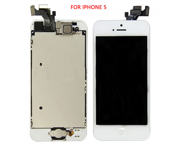 Good AAA Quality WhiteBlack LCD Lens Touch Screen Display Digitizer Assembly Replacement for iPhone 5 5s 5c Free Shipping