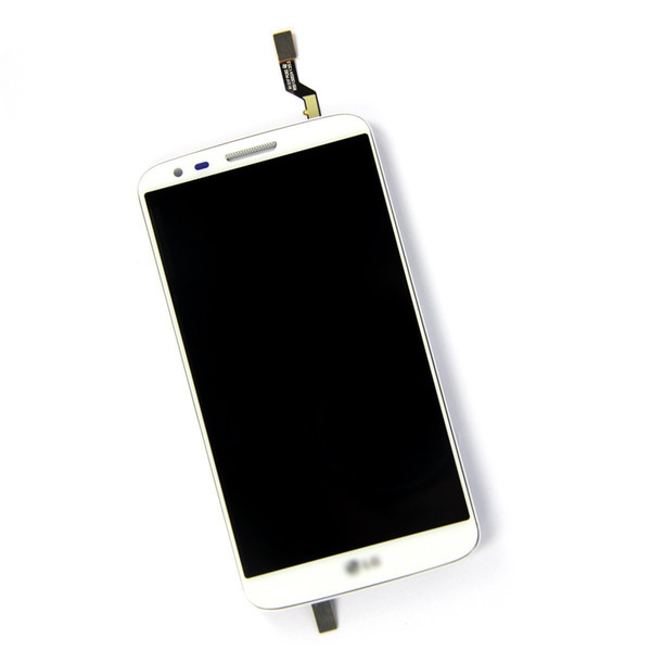 AAA Quality Black White LCD Lens Touch Screen Display Digitizer Assembly Replacement for LG G2 D802 D805 With Frame Free Shipping