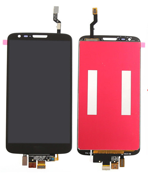 AAA Quality Black White LCD Lens Touch Screen Display Digitizer Assembly Replacement for LG G2 D802 D805 Free Shipping