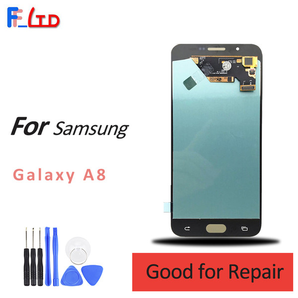 Super AMOLED LCD for Samsung A8 LCD Display Digitizer Screen Assembly A800 Replacement lcd 100% Tested