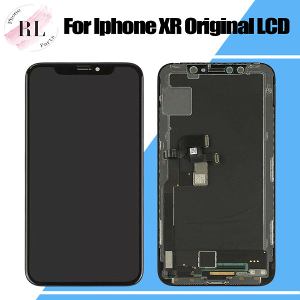 Original LCD display for iPhone XR touch screen with digitizer Assembly replacement parts black free DHL