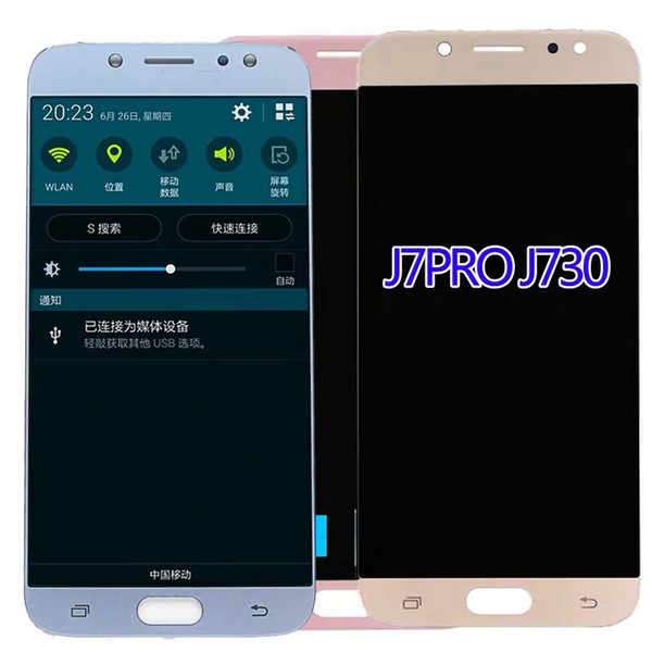 Super OLED For Samsung Galaxy J7 Pro 2017 J730 J730F LCD Display With Touch Digitizer Screen Replacement with 3 years warranty