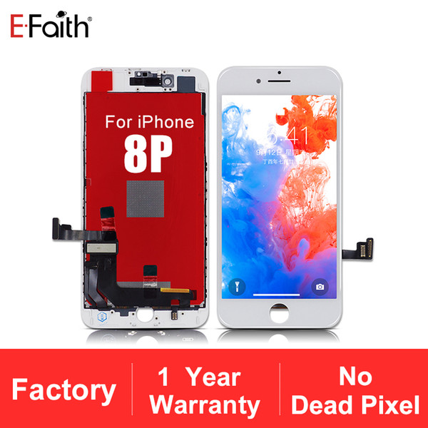 High Quality No Dead Pixel LCD Display For iPhone 8 Plus touch screen 1 year Warranty + Free DHL Shipping