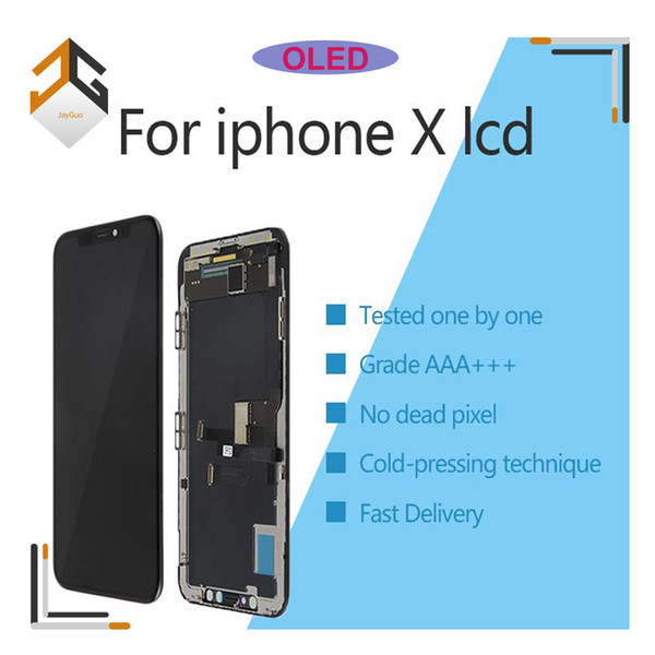 5pcs OLED OEM LCD display For iPhone X LCD digitizer No Dead Pixel Touch Screen Digitizer Assembly Replace Parts Free DHL