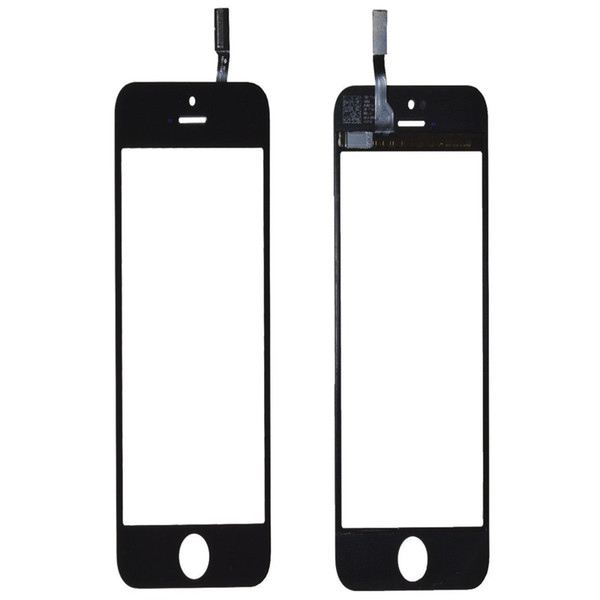 High Quality Touch Panel Screen Digitizer Glass Lens for iPhone 5 5G 5s 5c Balck and White Replacement Free Shipping