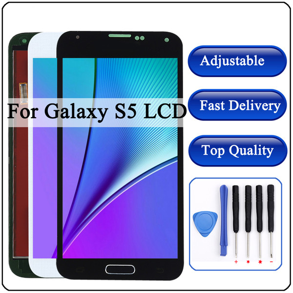 Original 5.1'' SUPER AMOLED LCD for SAMSUNG Galaxy S5 LCD Display I9600 G900 G900F G900M G900H SM-G900F Touch Screen Digitizer