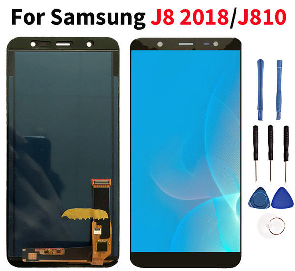 Lcd For Samsung Galaxy J8 2018 J810 Screen LCD Display Touch Screen Adjust Brightness panel SM-J810 J810M Replacement Screen