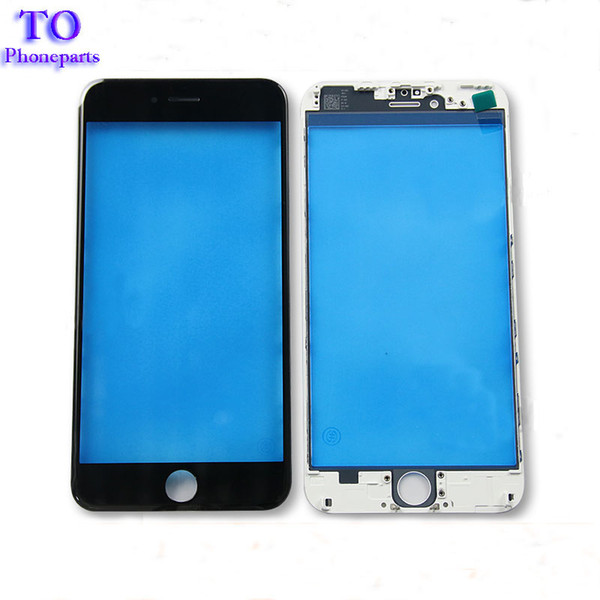 Front Touch Screen Panel Outer Glass Lens with Cold Press Middle Frame Bezel Screen for iPhone 5s 6 6s plus 7 plus