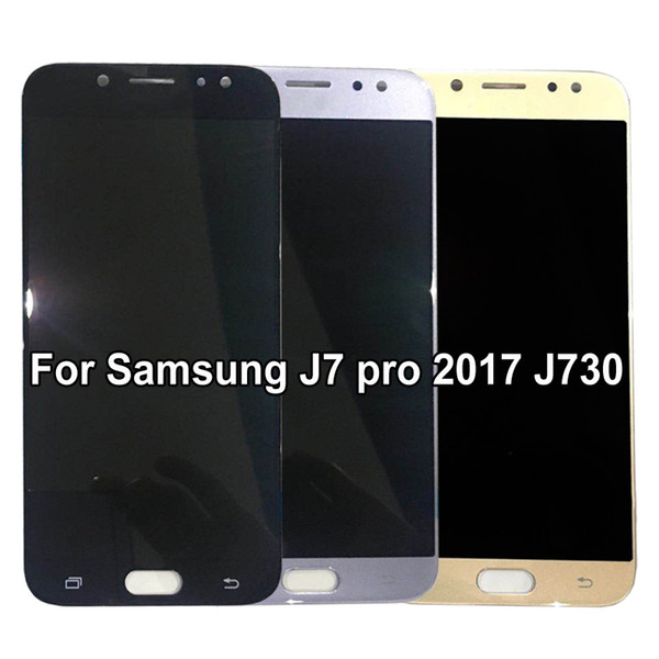 Super Amoled For Samsung Galaxy oled J7 Pro 2017 J730 J730F LCD Display With Touch Screen Digitizer Assembly Brightness Adjustment