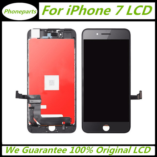 100% Original LCD For Black White Grade AAA+ iPhone 7 LCD Display Touch Digitizer Complete Screen with Frame Full Assembly Replacement