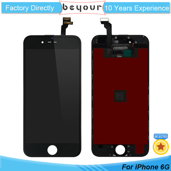 Grade A+++ for iPhone 6 6G LCD Display Touch Digitizer Screen Replacement with Frame Full Assembly Parts Black White Color