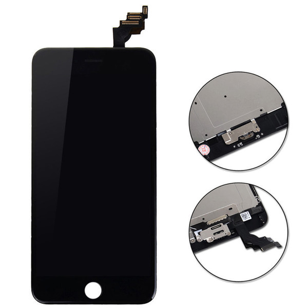 100% Guarantee Test LCD For iPhone 6 plus LCD Display With Touch Screen Digitizer Assembly White/Black