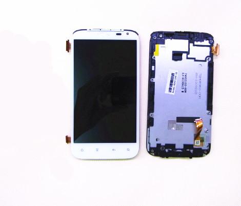 100% Test White Touch Screen Glass Sensor Digitizer + LCD Display Panel Screen Assembly+ Frame For HTC Sensation XL X315E G21