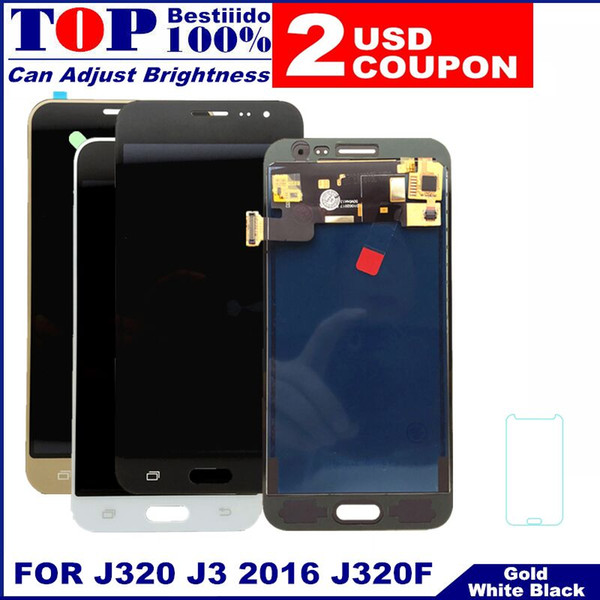 LCD Replacement For Samsung Galaxy J3 2016 J320 J320F J320H LCD Display Touch Screen Digitizer Assembly with Brightness Control