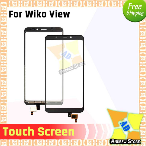 5pcs High Quality Touch Screen For Wiko View Touch Screen Digitizer Front Glass Touch Panel Sensor Replacement Free Shipping