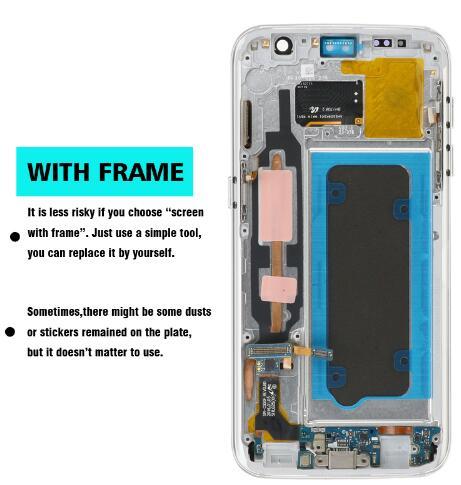 5.5 inch NEW SUPER AMOLED LCD Screen for SAMSUNG Galaxy S7 edge Display G935 SM-G935F LCD with Frame Touch Digitizer Assembly