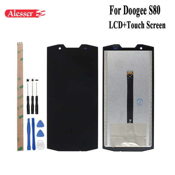 Alesser For Doogee S80 LCD Display and Touch Screen Assembly Repair Parts With Tools And Adhesive For Doogee S80 Phone