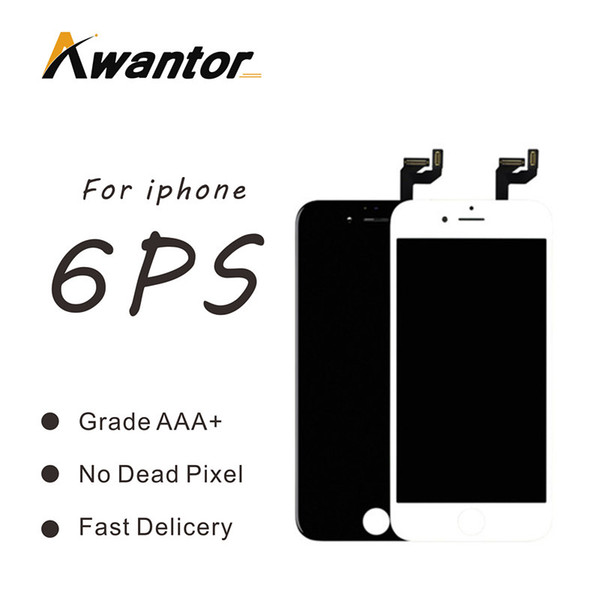 AwantorFor black $ white Grade A +++ LCD Display Touch Digitizer Complete Screen with Frame Full Assembly Replacement for iPhone 6s plus