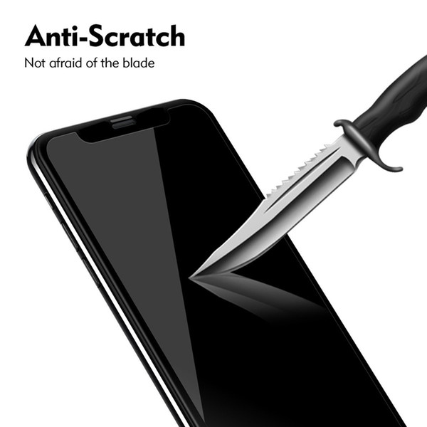 For iPhone X 8 plus Tempered Glass Screen Protector 0.2MM 3D Full Screen Tempered Glass Anti-shatter High Quality