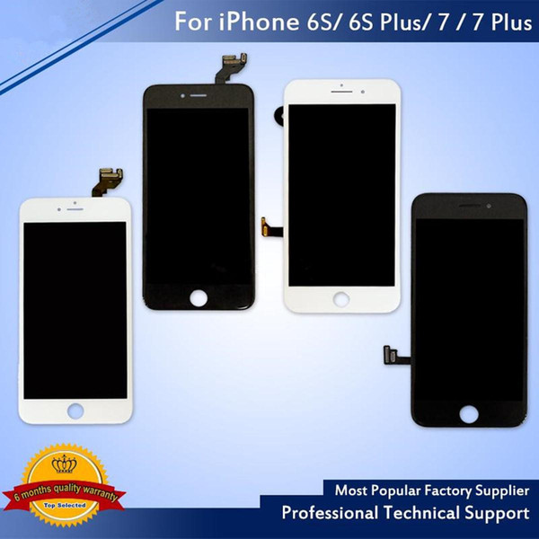 EUB Grade A +++ LCD Display Touch Digitizer Frame Assembly Repair For iPhone 6S 6S Plus 7 7 Plus & Free DHL shipping