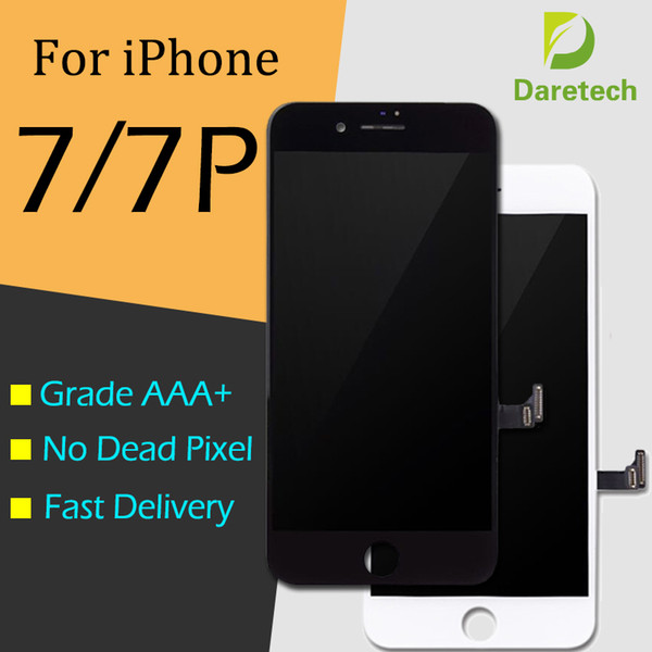 Grade A +++ LCD Display Touch Digitizer Frame Assembly Repair For iPhone 7 7 Plus free DHL shipping