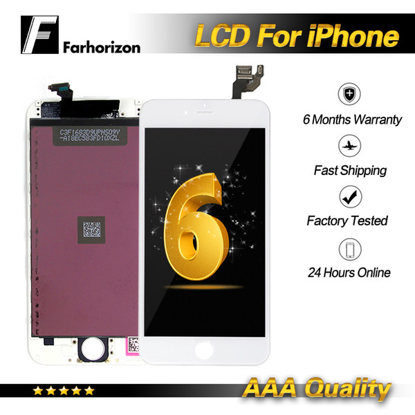 For iPhone 6 LCD Replacement Top Quality Touch Screen Digitizer Assembly Display 20pcs/lot & Free DHL Shipping