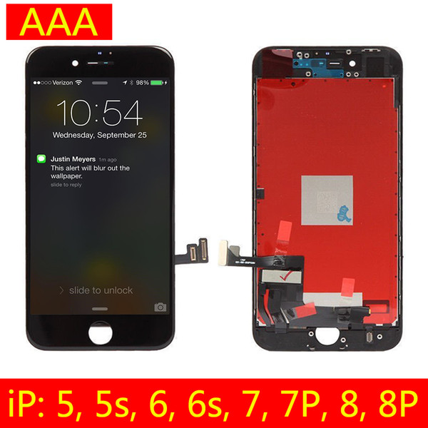 For iPhone 8 7 Plus LCD Display Screen Replacement Touch Digitizer with Frame Full Assembly