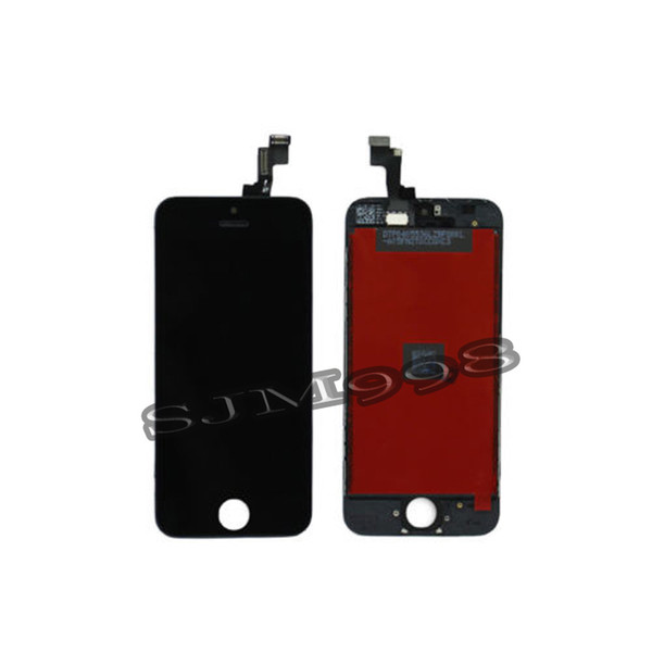 Black White LCD Display Touch Screen Digitizer Full Assembly for iPhone 5S Replacement Repair Parts & free shipping