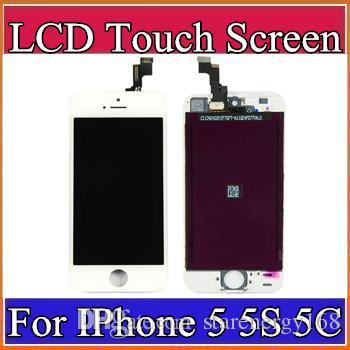 High quality LCD Display Touch Digitizer Complete Screen with Frame Full Assembly Replacement for iPhone 5 5S 5C A-LCD