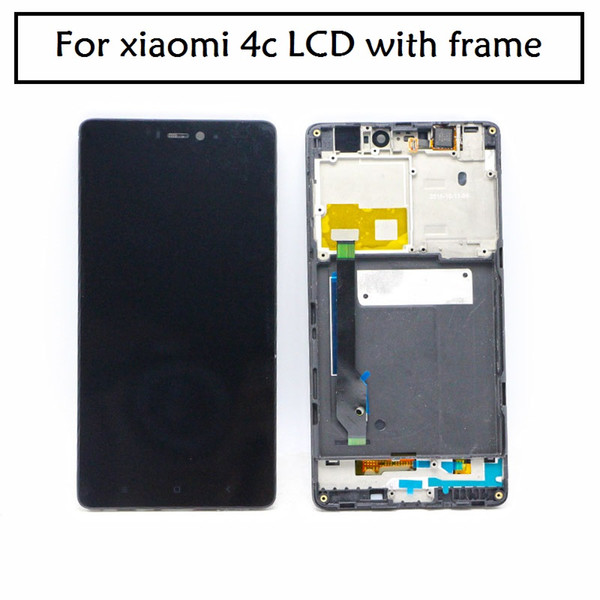 For Xiaomi 4C Mi4C M4C LCD with frame Display and Touch Screen Digitizer Replacement Phone Black Color free shipping+tools