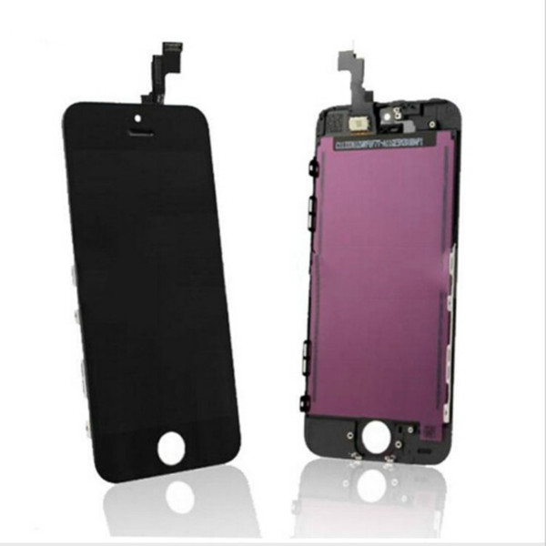 Black White LCD Display Touch Screen Digitizer Assembly for iPhone 5S 5C 5G Replacement Repair Parts Test before ship out