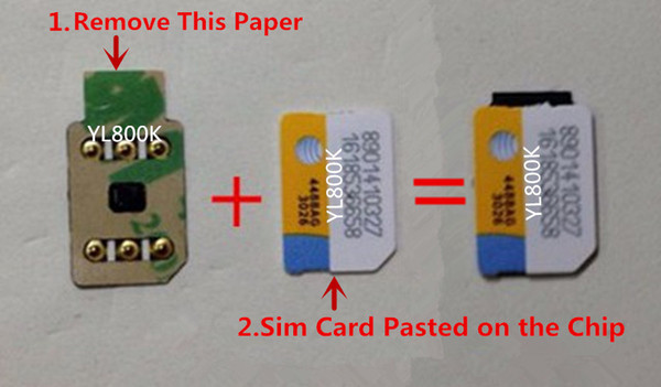 Free DHL 3M Adhesive ONESIM/GNSIM/GPLTE Unlock card Auto Pop-up Menu for 6 6S 7 8 X XS XR XSMAX Gevey