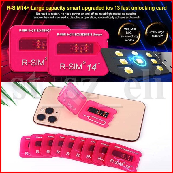 R-SIM 14+ RSIM 14+ Unlock iPhone6 7 8 X XR XS MAX r sim 14+ Unlock Card IOS13 quick sim unlock card