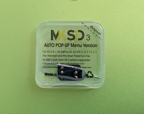 100% tested IOS13.2 MKSD3 ICCID+MNC new mode unlock iPhone XS X 8 7 6 PLUS SE ios12.4.3 turbo sim chips LTE 4G