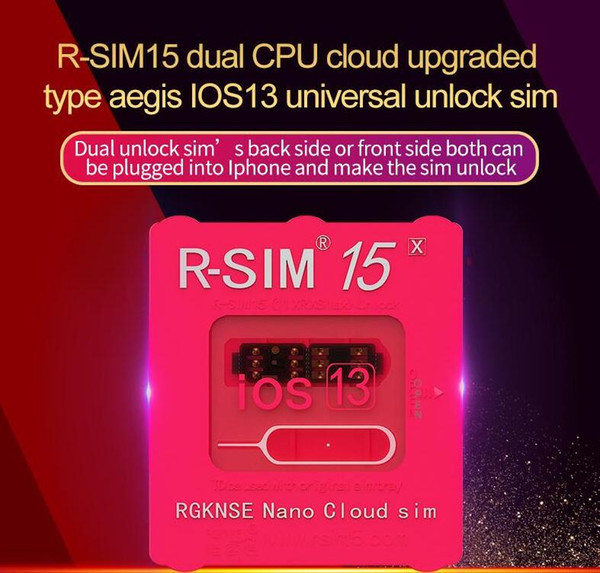 RSIM15 unlock card R SIM 15 RSIM 15 R-Sim15 unlock card IOS 13 Updated Auto unlocking for iphone universal unlocking + Packing box