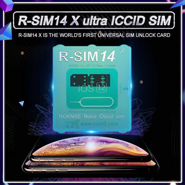 R-SIM 14 R sim14 RSIM14 R SIM 14 RSIM 14 unlock iphone xs max IOS12.X iccid unlocking sim Unlock card R-SIM14 Newest