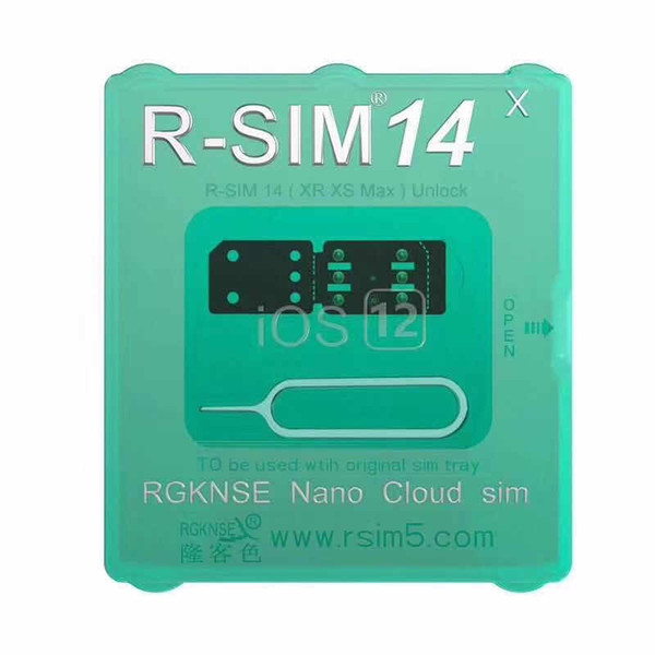 2019 newest unlock iccid card rsim14 for iphone8 7 6 iphone xs max xr x iOS 12.x-7.x 4G unlock r-sim 14