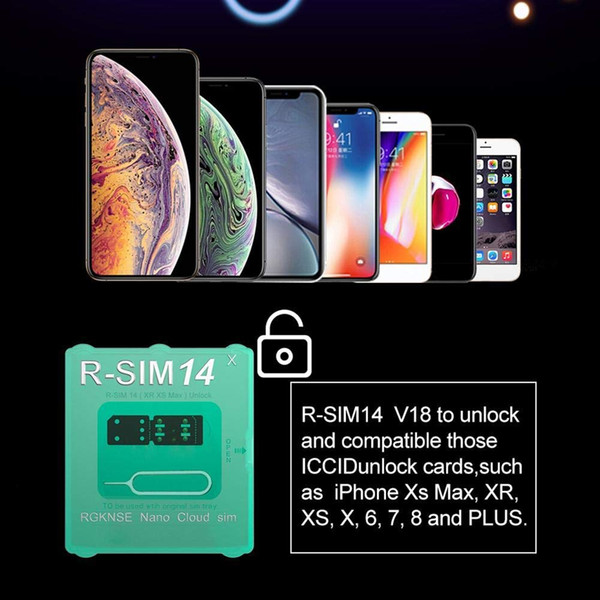 R-SIM 14 V18 R sim14 V18 RSIM14 V18 R SIM 14 RSIM 14 unlock iphone xs max IOS12.X iccid unlocking sim Unlock card R-SIM14