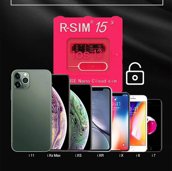 Newest RSIM 15 R-Sim15 Unlock Card IOS 13 Updated Auto Unlocking for iPhone 11 Pro 11 Pro Max 11 XS Max X 6 7 8 Universal Unlocking