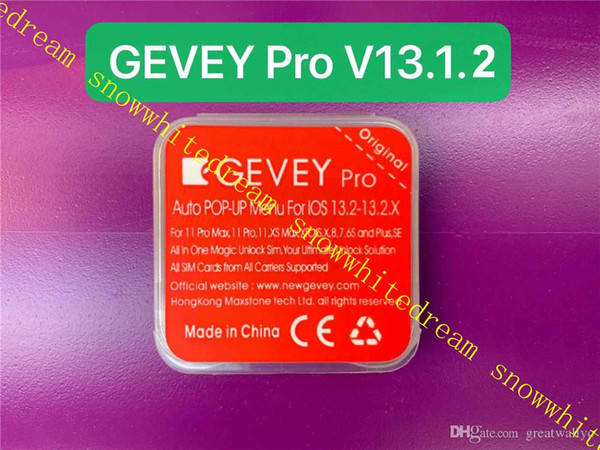 GEVEY pro V13 iccid+MNC Unlock Card For iPhone11 pro max XS MAX XR XS 8 7 6 4G iOS 13.1.2