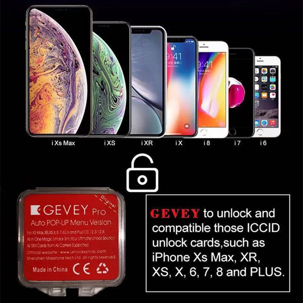 2020 GEVEY PRO V13.2.3 Updatable Cyber MODE For IOS13.3.3 Unlock Worldly Perfect For iphone11 X 8 7 6