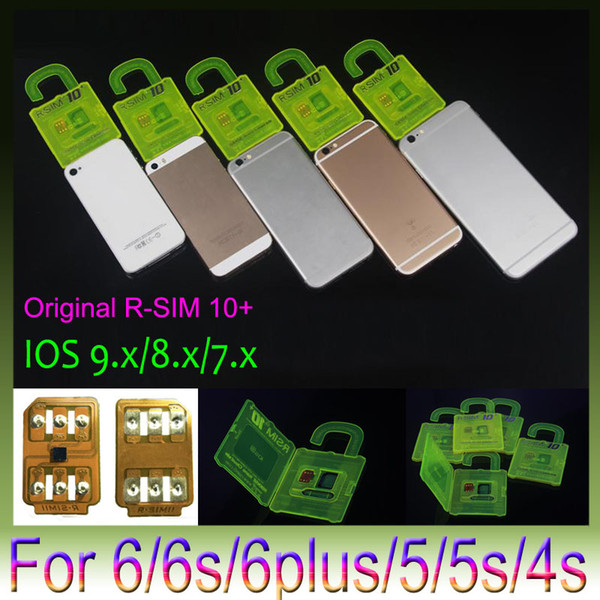 R-SIM 10+ R SIM 10plus RSIM 10+ Rsim10+ Unlock Card for iphone 6s 6 5S 5 4S ios9 9.X 3G 4G CDMA Sprint, AU, Softbank s direct use no Rpatch