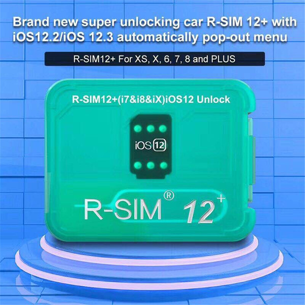 RSIM 12+ Newest 2019 R-SIM Nano Unlock Card Fits iPhone XS,X,8,7,6 And Plus iOS 12 VS RSIM 14