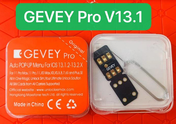 gevey pro v13.1 ICCID+MNC MODE for ios13.1.3 13.2 GEVEY PRO unlock worldly perfect for iphone11 pro x xs xr max 8 7 6 /plus SE