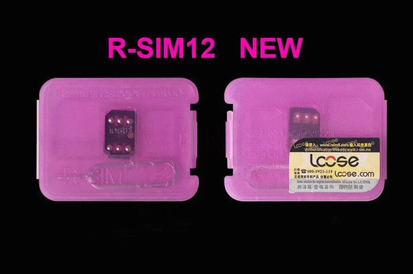 Original R-SIM 12 RSIM12 unlock card for iPhone X ios11 rsim 12 rsim12 unlocking iphone8 8p 7 7P 6 6S IOS 11-10.x 4G CDMA SB AU SPRINTnewest