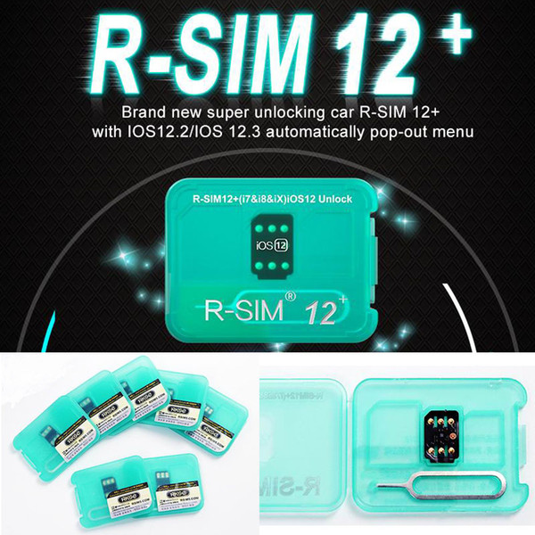 Original RSIM12+ rsim 12 + R SIM 12+ Auto unlock Card IOS 12.2/3 Unlocking for iphone XS X 6/7/8 PLUS iOS12.x-7.X automatically pop-out menu